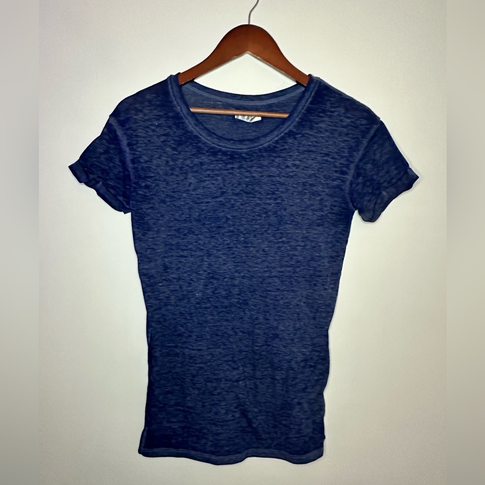 Woman T-shirt denim blue sz small
